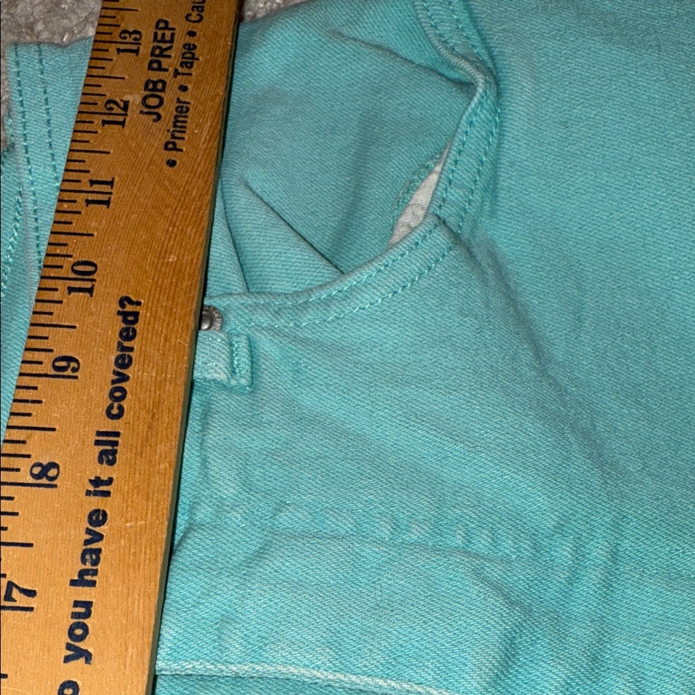 Gloria Vanderbilt Turquoise Straight Leg Jeans - Picture 6 of 6